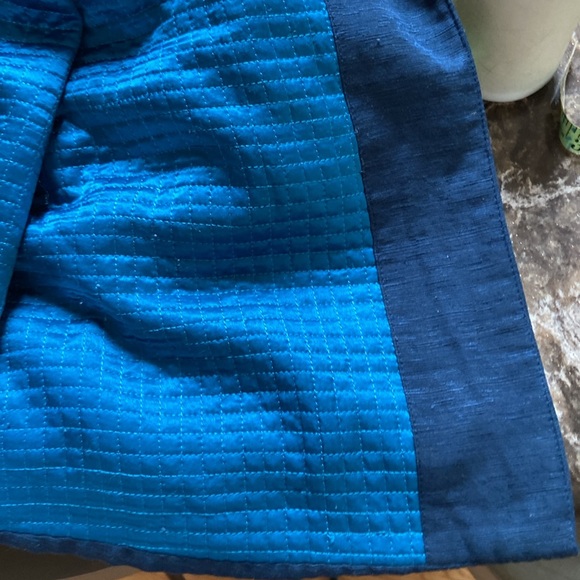 Norm Thompson Teal and Navy Embroidered Jacket sz 1X - Picture 6 of 8